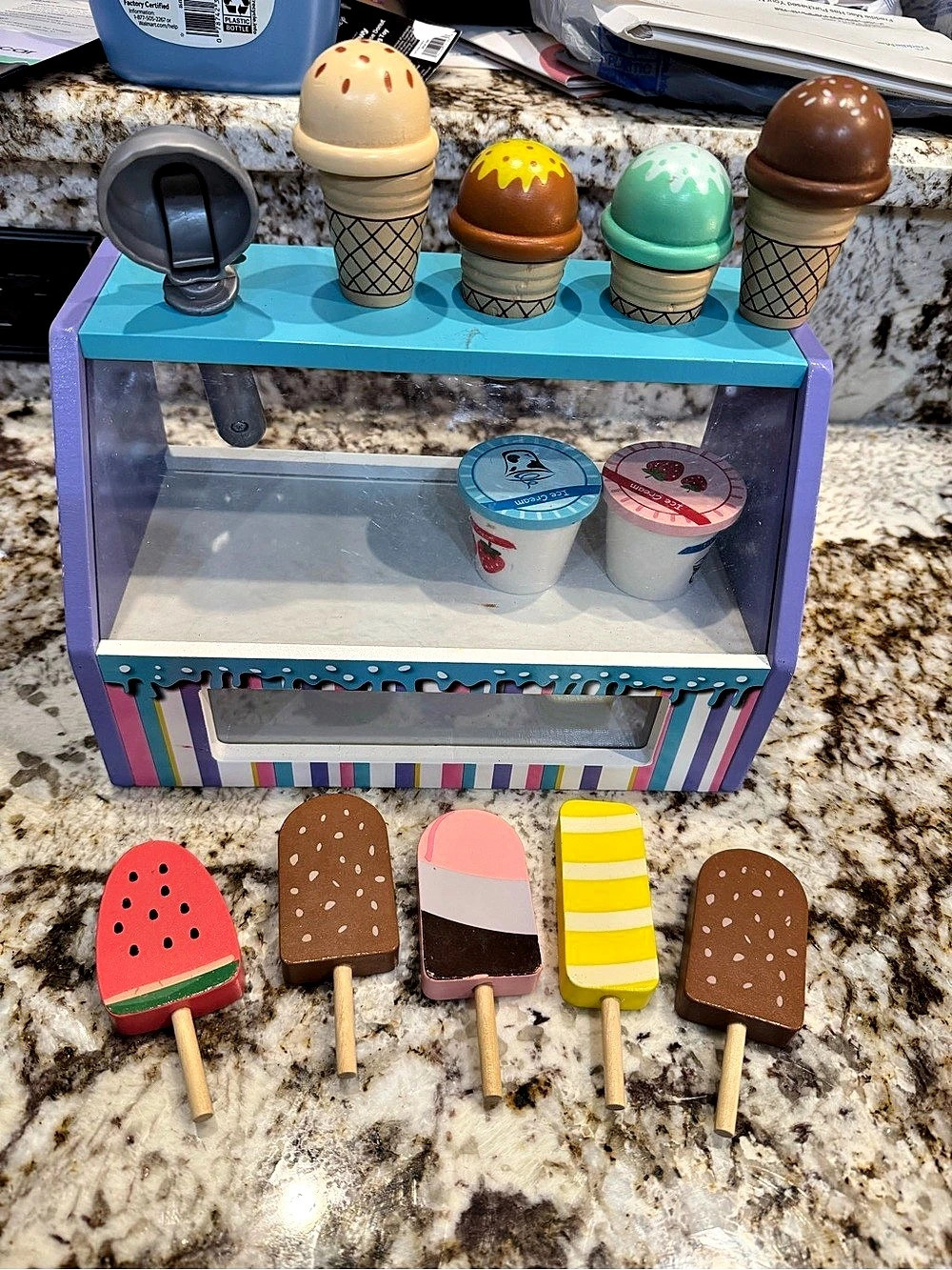 Scoop & Serve Ice Cream Counter Ice Cream Shop Pretend Play Set